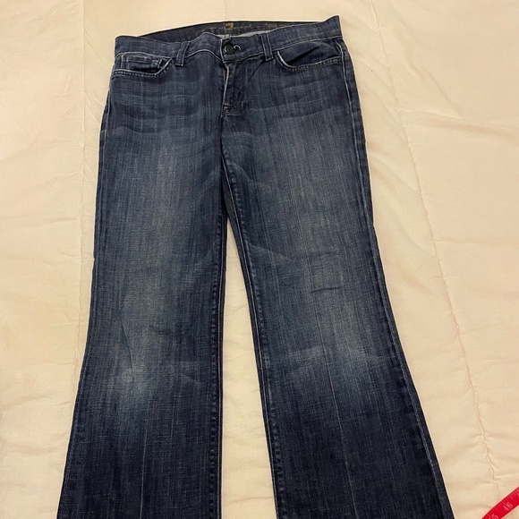 7 For All Mankind "High Waist Bootcut" (mid rise) Size 30 Great Condition! - Picture 12 of 13